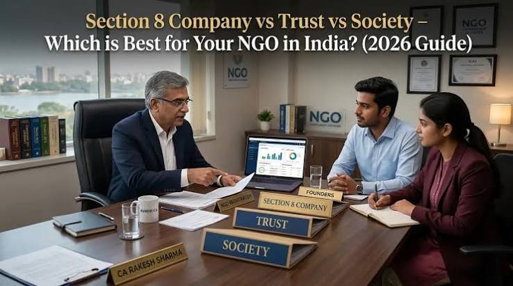 Section 8 Company vs NGO vs Trust: Which
Structure Is Right for Social Startups?