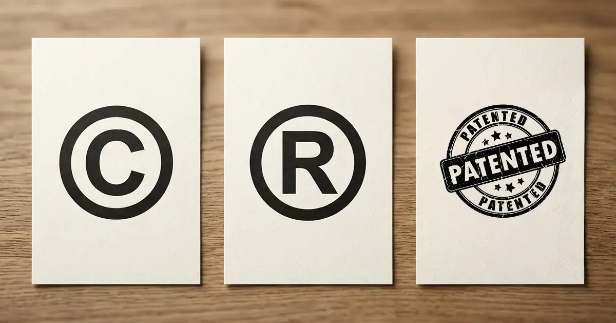 Trademark vs Copyright vs Patent